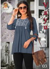 Grey Arya Vayu Party Wear Jam Cotton Embroidery Work Western Top 03